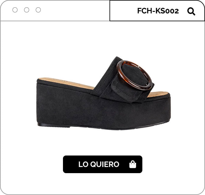 SANDALIAS FOOTLOOSE MUJERES FCH-KS002 STELLA NEGRO