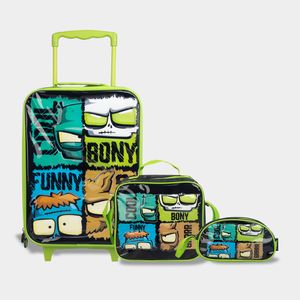 Set 3P Maleta Escolar Artesco Pre Escolar Ar16376007 Ultra Zombies Textil