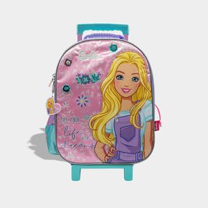 Maleta Escolar Childrens Club Pre Escolar Ba00F4 Barbie Textil