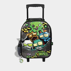 Maleta Escolar Artesco Pre Escolar Ar16380192 U Zombie Microfibra