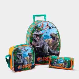 Set 3P Maleta Escolar Scool Pre Escolar 804037 Jurassic Park Eva