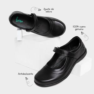 Zapatos Escolar Faena Junior Fbk-010 Pia Cuero