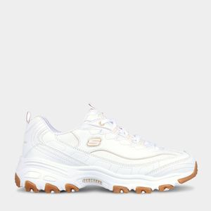 Zapatillas Urbanas Skechers Mujeres 149807-Wht D Lites Cuero