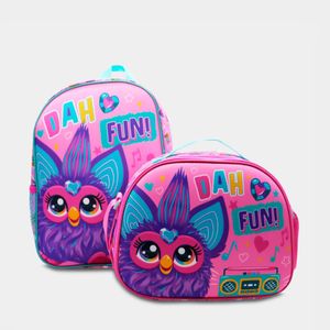 Set Mochila y Lonchera Escolar Animation Brands  6Fur2130001 Furby