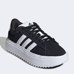 Zapatillas Urbanas Adidas Mujeres Ie1102 Grand Court Platform Cuero