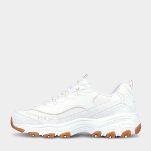 Zapatillas Urbanas Skechers Mujeres 149807-Wht D Lites Cuero