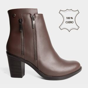 Botines Top Model Mujeres Tmo-Bk0041 Cuero